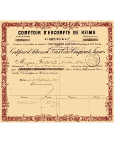 Comptoir d'Escompte de Reims Chapuis & Cie