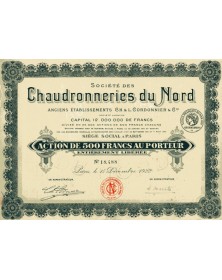 Sté des Chaudronneries du Nord (Anciens Ets Ch. & L. Cordonnier & Cie)