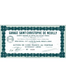 Garage Saint-Christophe de Neuilly