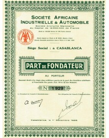 Sté Africaine Industrielle & Automobile