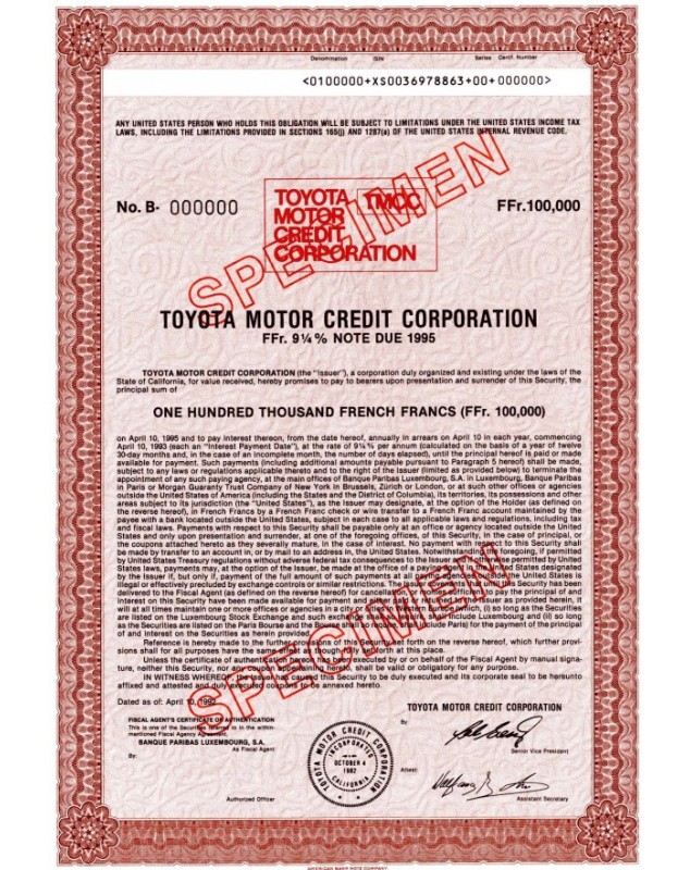 Toyota Motor Credit Corporation