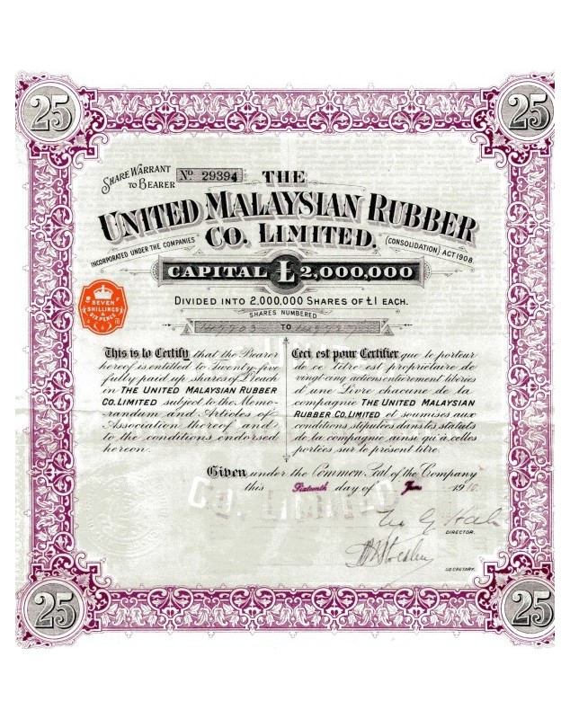 The United Malaysian Rubber Co. Ltd.