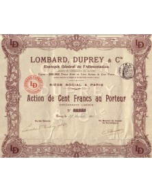 Lombard, Duprey & Cie - Entrepôt Général de l'Alimentation