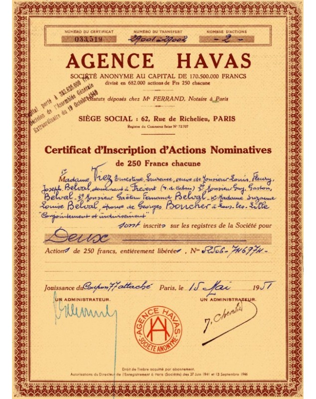 Agence Havas S.A. Publicity