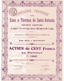 Cie Fermière des Eaux & Thermes de St-Antonin (Aveyron)