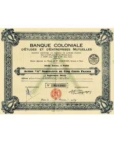 Banque Coloniale d'Etudes & d'Entreprises Mutuelles