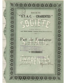 Sté S.T.A.C. - Charentes