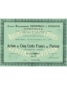 Anciens Ets Geoffray & Buisson -Coffres-Forts G.B.