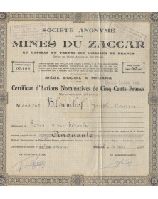 S.A des Mines du Zaccar