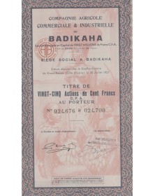 Compagnie Agricole Commerciale & Industrielle de Badikaha