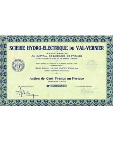 Scierie Hydro-Electrique du Val-Vernier