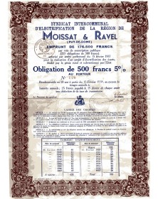 Electrification de la Région de Moissat & Ravel (Puy-de-Dome)