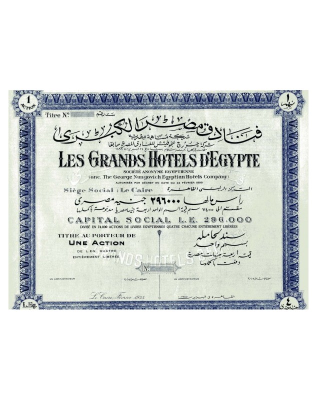 Les Grand Hotels d'Egypte (Anc. The George Nungovich Co.)