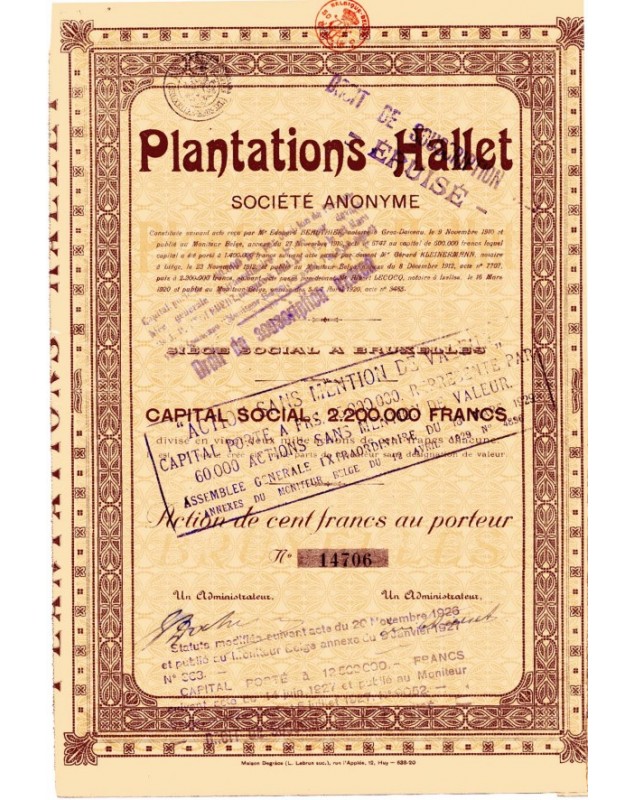 Plantations Hallet