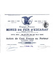 Compagnie Française des Mines de Fer d'Ezcaray (Rioja Alta)