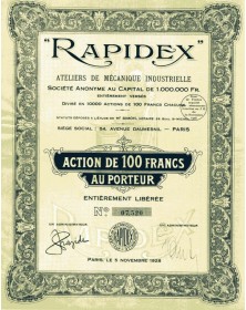 RAPIDEX - Ateliers de Mécanique Industrielle