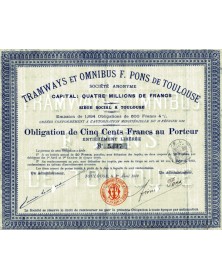 Tramways et Omnibus F. Pons de Toulouse