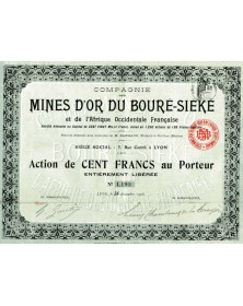 Cie des Mines d'Or du Bouré-Siéké et de l'Afrique Occidentale Française