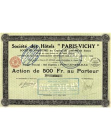 Sté des Hôtels ''Paris-Vichy''