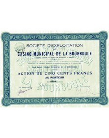 Sté d'Exploitation du Casino Municipal de La Bourboule