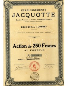 Etablissements Jacquotte, Franche-Comté/Haute-Saône 70