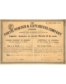 The Fortis Powder & Explosives Co.