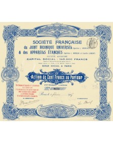 Sté Française du Joint Biconique Universel (Système L. Moreau) & des Appareils Etanches