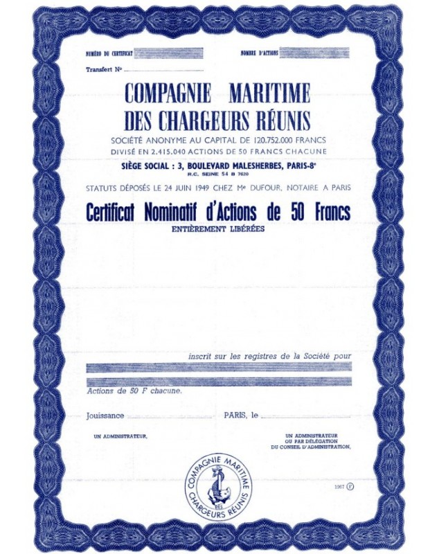 Cie Maritime des Chargeurs Réunis