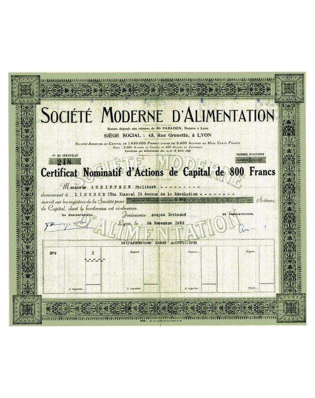 Sté Moderne d'Alimentation