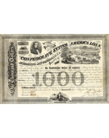 Confederate States of America Loan, 1863, 1000$