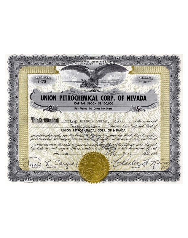 Union Petrochemical Corporation of Nevada