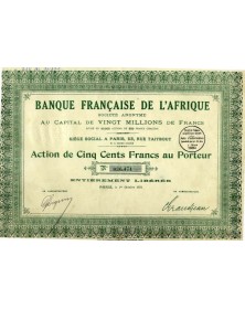 Banque Française de l'Afrique (1924)