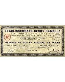 Ets Henry Hamelle