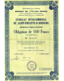 Syndicat Intercommunal de Saint-Philippe-d'Aiguilhe. Distribution d'Energie Electrique