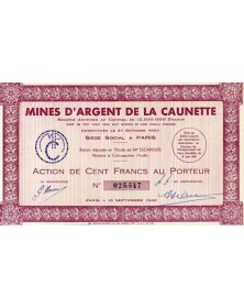 Mines d'Argent de la Caunette (Aude). 1943 Languedoc-Roussillon/Aude 11