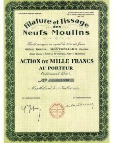 Filature et Tissage des Neufs Moulins