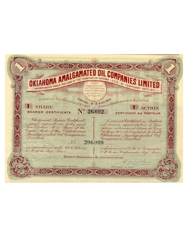 Oklahoma Amalgamated Oil Co. Ltd.