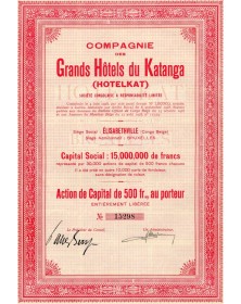 Compagnie des Grands Hôtels du Katanga (Hotelkat)