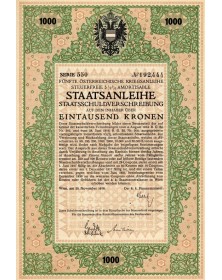 Fünfte Österreichische Kriegsanleihe, 5è Emprunt de Guerre Autrichien 5,5% 1916