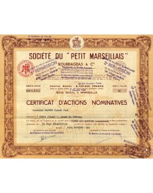 Sté du -Petit Marseillais-" Bourrageas & Cie (Presse)"