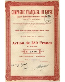 Compagnie Française du Gypse (Anciens Etablissements Douare & Garcin)