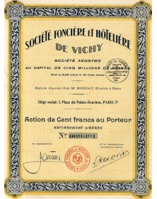 Sté Foncière et Hôtelière de Vichy 