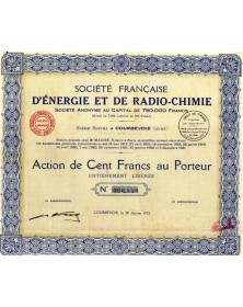 Sté Française d'Energie et de Radio-Chimie
