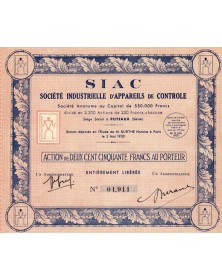 SIAC Sté Industrielle d'Appareils de Contrôle