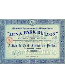 Sté Lyonnaise d'Attractions ''Luna Park de Lyon''