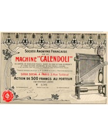 S.A. Française de la Machine "CALENDOLI" Printing machine