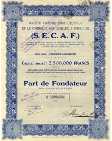 S.A. pour l'Elevage et le Commerce des Animaux Ã  Fourrure (SECAF)