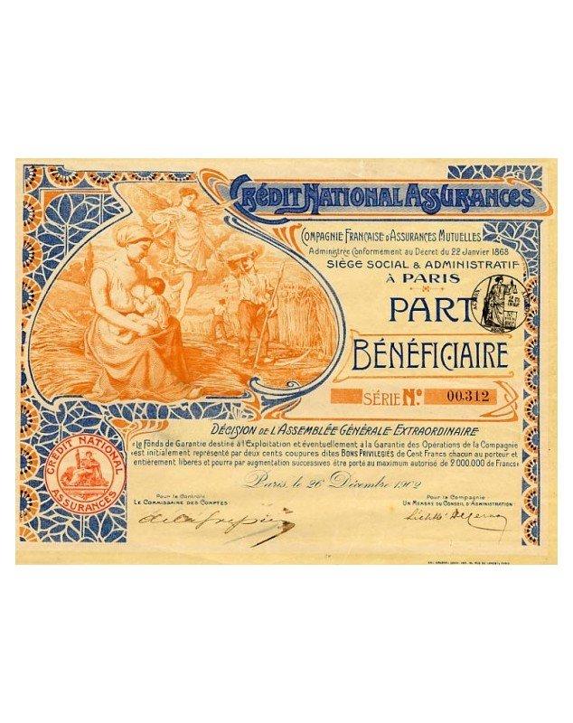 Crédit National Assurances, Cie Française d'Assurances Mutuelles