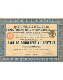 Société Française Auxiliaire des Grands Etablissements de Constantza (Roumanie), Foucret, Dumien, Colle & Cie