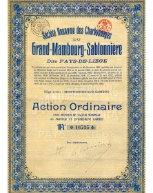 Charbonnages du Grand-Mambourg-Sablonnière Dite Pays-de-Liège
